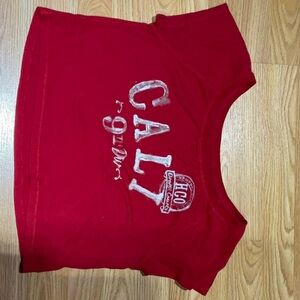 Red baby tee